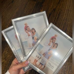 Silver Picture Frame Set 5x7